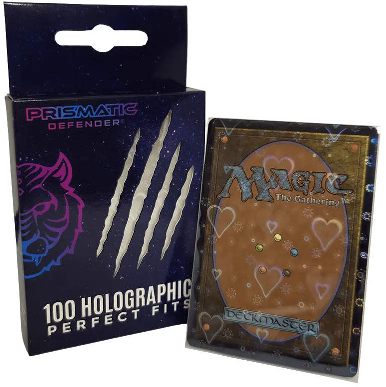 Prismatic Defender card sleeves - Perfect Fit - Pulsar Holo