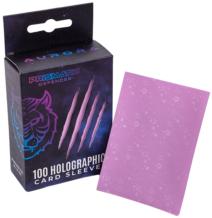 Prismatic Defender card sleeves - Aurora Starfield Holo