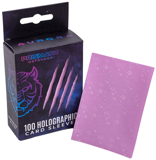 Prismatic Defender card sleeves - Aurora Starfield Holo