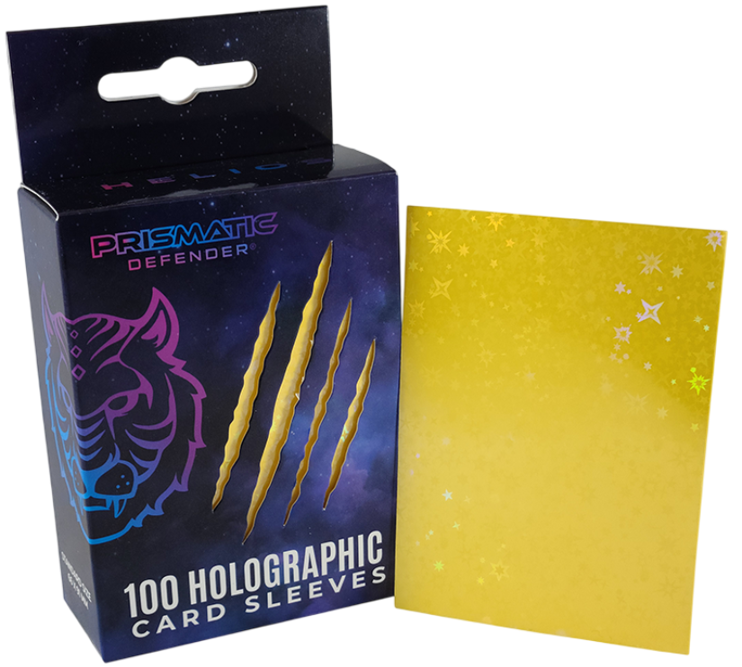 Prismatic Defender card sleeves - Helios Starfield Holo