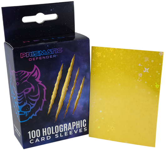 Prismatic Defender card sleeves - Helios Starfield Holo