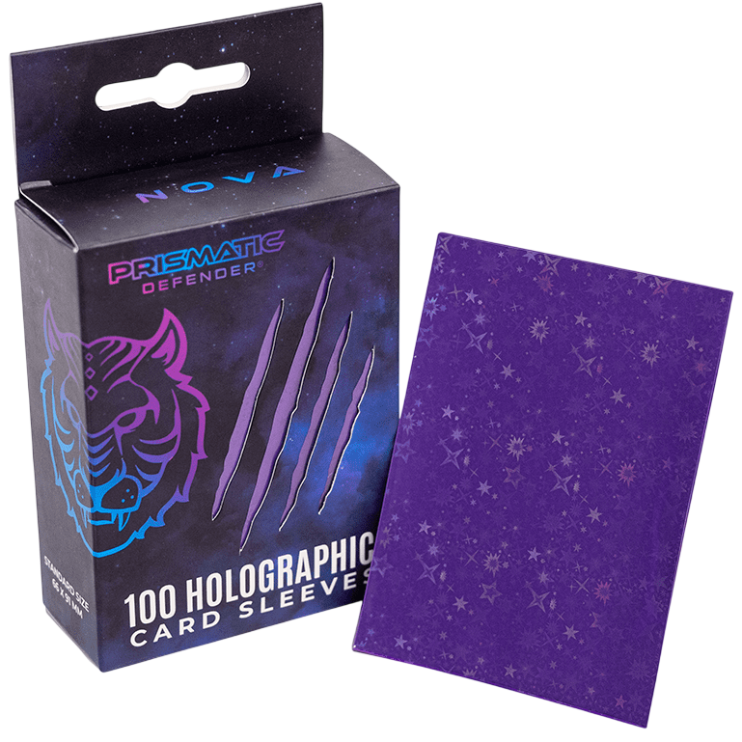 Prismatic Defender card sleeves - Nova Starfield Holo
