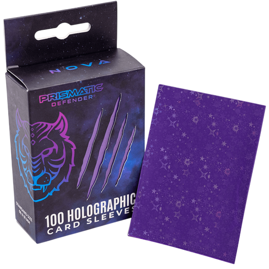 Prismatic Defender card sleeves - Nova Starfield Holo