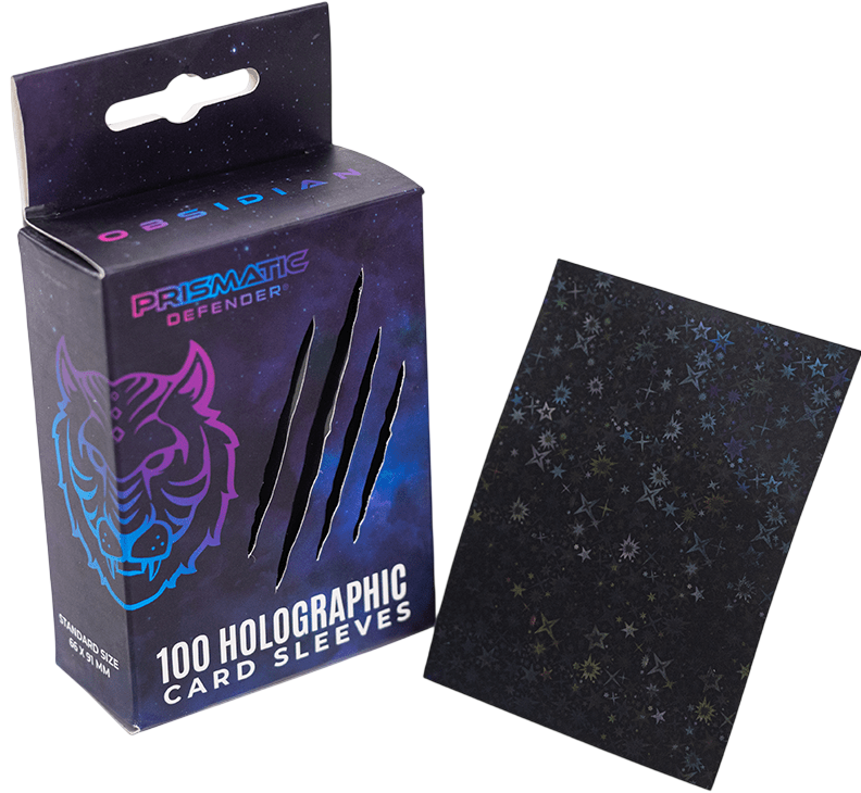 Prismatic Defender card sleeves - Obsidian Starfield Holo