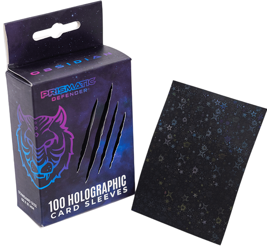 Prismatic Defender card sleeves - Obsidian Starfield Holo