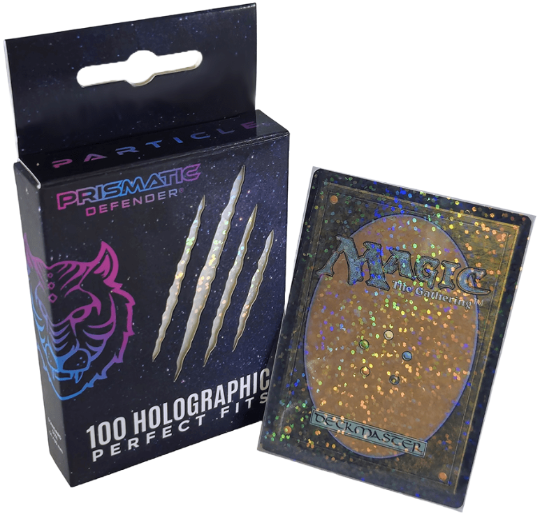 Prismatic Defender card sleeves - Perfect Fit - Particle Holo