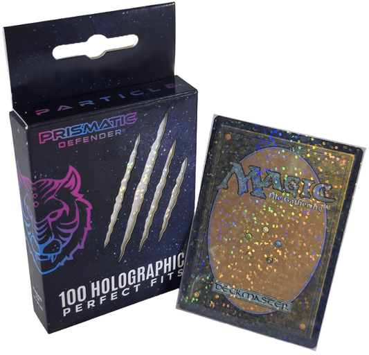 Prismatic Defender card sleeves - Perfect Fit - Particle Holo